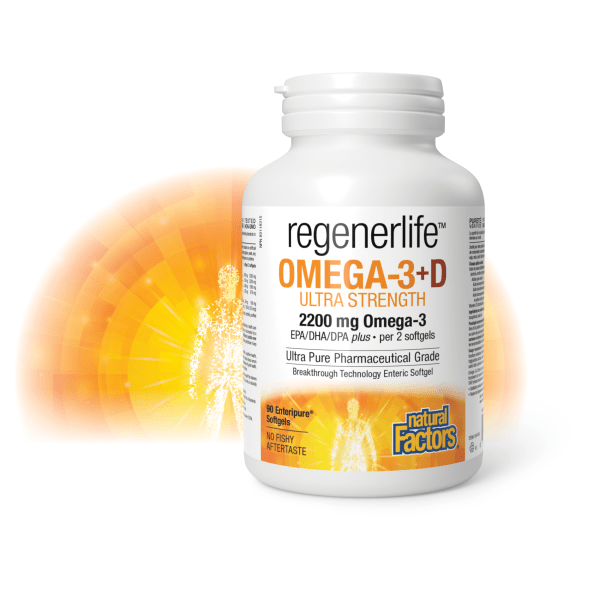 Omega-3+D Ultra Strength, Regenerlife, image-lifestyle