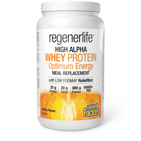 Regenerlife™ High Alpha Whey Protein Optimum Energy Meal Replacement    885 g Powder Vanilla Flavour, image-hi-res
