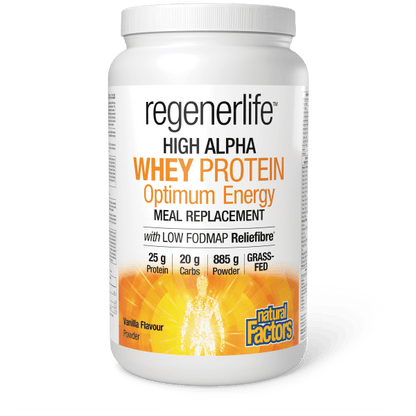 Regenerlife™ High Alpha Whey Protein Optimum Energy Meal Replacement    885 g Powder Vanilla Flavour, image-hi-res
