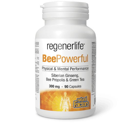 BeePowerful Siberian Ginseng, Bee Propolis & Green Tea  300 mg  90 Capsules, image-hi-res