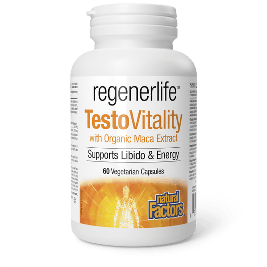 TestoVitality with Organic Maca Extract   60 Vegetarian Capsules, image-hi-res