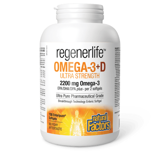 Omega-3+D Ultra Strength, Regenerlife Product Image - SKU 3524