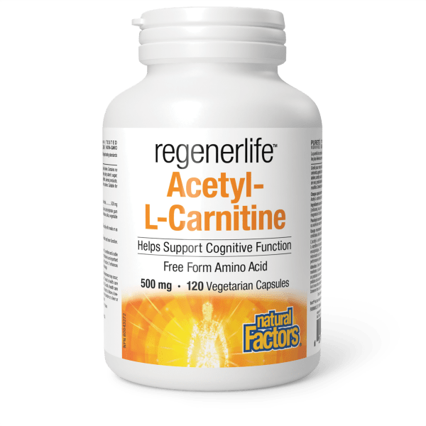 Acetyl-L-Carnitine 500 mg, Regenerlife Product Image - SKU 1916