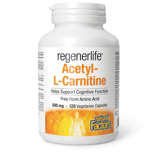 Acetyl-L-Carnitine 500 mg, Regenerlife Product Image - SKU 1916