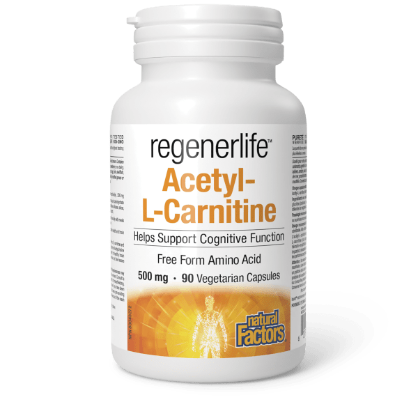 Acetyl-L-Carnitine 500 mg, Regenerlife Product Image - SKU 1915